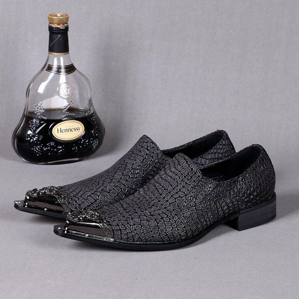christia bella 19 new british style pointed toe men's dark grey trellis genuine leather shoes fashion male business formal shoes, Black
christia bella 19 new british style pointed toe men's dark grey trellis genuine leather shoes fashion male business formal shoes, Black