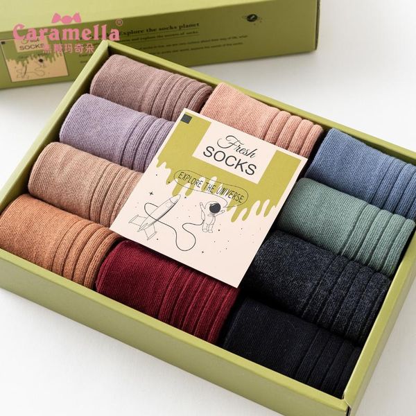 socks & hosiery 12pairs/box caramella winter fashion solid color female long staple cotton double needle 51612, Black;white
socks & hosiery 12pairs/box caramella winter fashion solid color female long staple cotton double needle 51612, Black;white