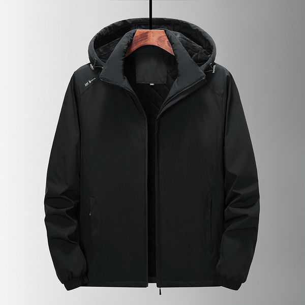 young middle-aged spring and autumn men's large size loose hooded man casual jacket plus fat color top, Black;brown
young middle-aged spring and autumn men's large size loose hooded man casual jacket plus fat color top, Black;brown