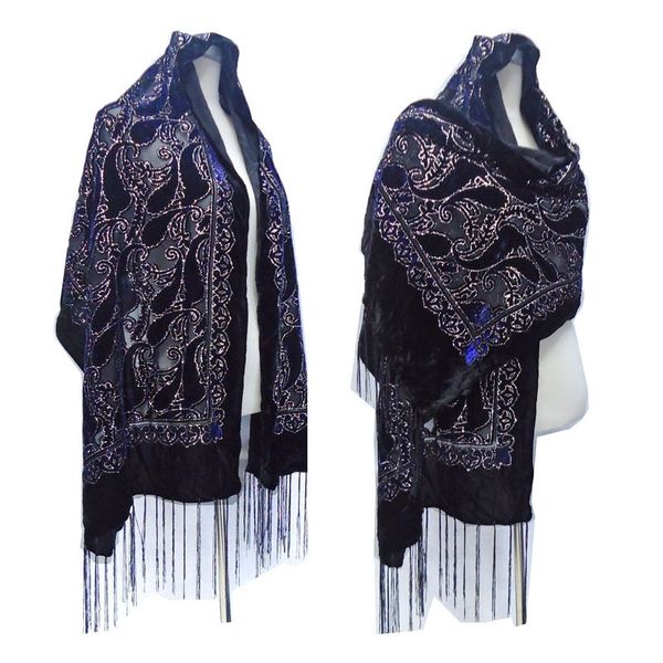 new black glitter muslim shawl women cashew print burnout velvet scarf winter wedding ponchos for lady 201026, Blue;gray 
new black glitter muslim shawl women cashew print burnout velvet scarf winter wedding ponchos for lady 201026, Blue;gray
