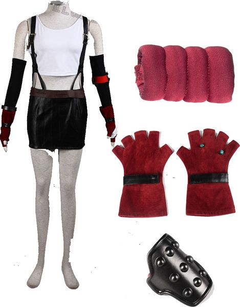 handemade final fantasy vii 7 tifa cosplay costume full suit any size anime overalls halloween accessories gloves, Black
handemade final fantasy vii 7 tifa cosplay costume full suit any size anime overalls halloween accessories gloves, Black