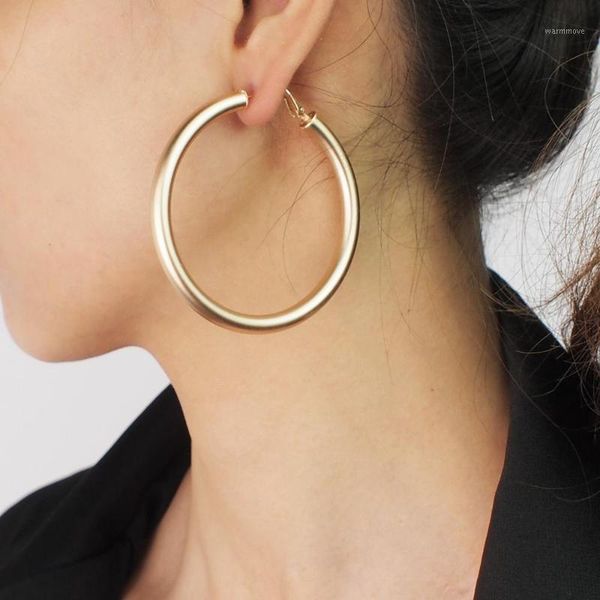 Trendy Copper Alloy Hoop Earrings For Women 40mm 50mm 60mm Gold Color Big Earrings Fashion Jewelry Party UKMOC1, Golden;silver
Trendy Copper Alloy Hoop Earrings For Women 40mm 50mm 60mm Gold Color Big Earrings Fashion Jewelry Party UKMOC1, Golden;silver