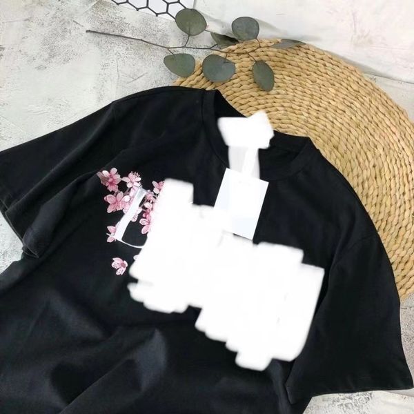 2021 summer new dr cotton color letter cherry blossom short sleeve men's and women's couple t-shirt tide brand loose round neck, White;black
2021 summer new dr cotton color letter cherry blossom short sleeve men's and women's couple t-shirt tide brand loose round neck, White;black