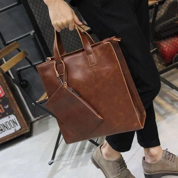men's portable british retro business computer bag casual fashion postman single shoulder diagonal briefcase
men's portable british retro business computer bag casual fashion postman single shoulder diagonal briefcase