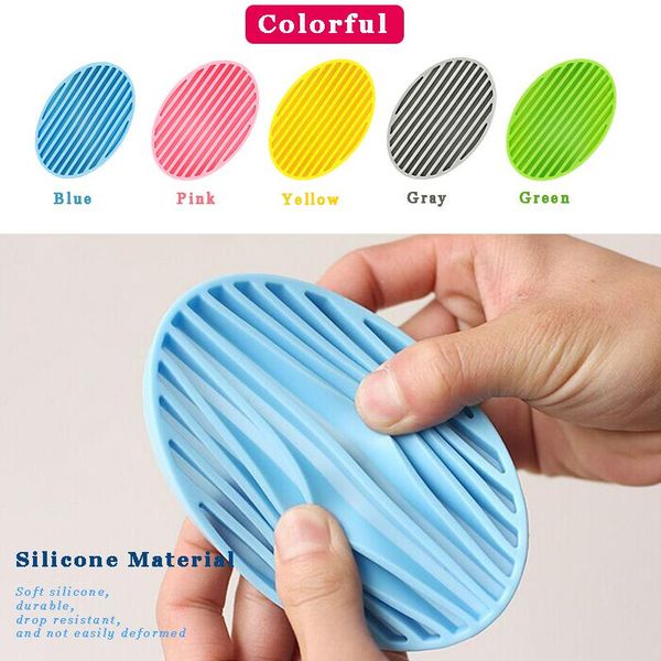 colorful sile flexible soap dish plate tray drain ovaled portable soap dishes kitchen bathroom tools storage holder soapbox q jllnvl
colorful sile flexible soap dish plate tray drain ovaled portable soap dishes kitchen bathroom tools storage holder soapbox q jllnvl