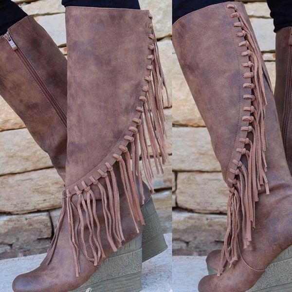 boots women pu leather fringeretro casual womans booties gladiator high heel shoes ladies fashion botas mujer invierno tw635, Black
boots women pu leather fringeretro casual womans booties gladiator high heel shoes ladies fashion botas mujer invierno tw635, Black