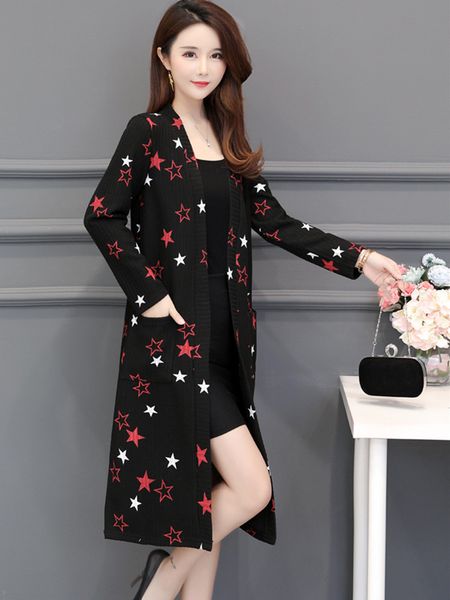 autumn knit new cardigan printed ladies'coats of occasional emancipation size big longsleeved outer women's clothes qs1a 0q4i, White;black
autumn knit new cardigan printed ladies'coats of occasional emancipation size big longsleeved outer women's clothes qs1a 0q4i, White;black