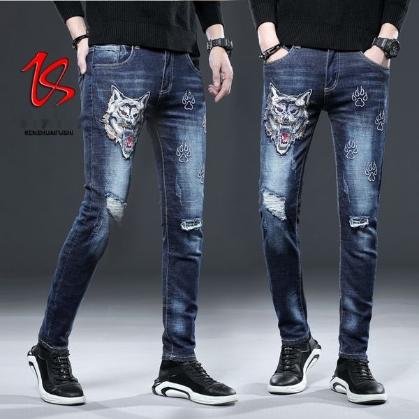zcir7 piercing embroidered and jeans slim fit straight pants stretch men's pants trendy men's personalized embroidered jeans l1h1x, Blue
zcir7 piercing embroidered and jeans slim fit straight pants stretch men's pants trendy men's personalized embroidered jeans l1h1x, Blue
