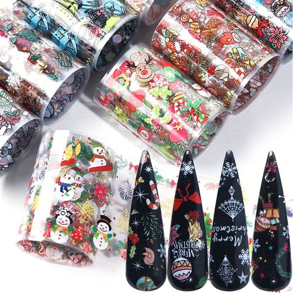 colorful decorations for 10pcs nails christmas mix transfer snow flower santa adhesive nail foil sticker
colorful decorations for 10pcs nails christmas mix transfer snow flower santa adhesive nail foil sticker