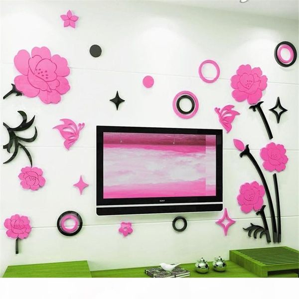 new modern sofa tv background wall stickers flower pattern wall decals poster diy home decorations stickers mural acrylic
new modern sofa tv background wall stickers flower pattern wall decals poster diy home decorations stickers mural acrylic