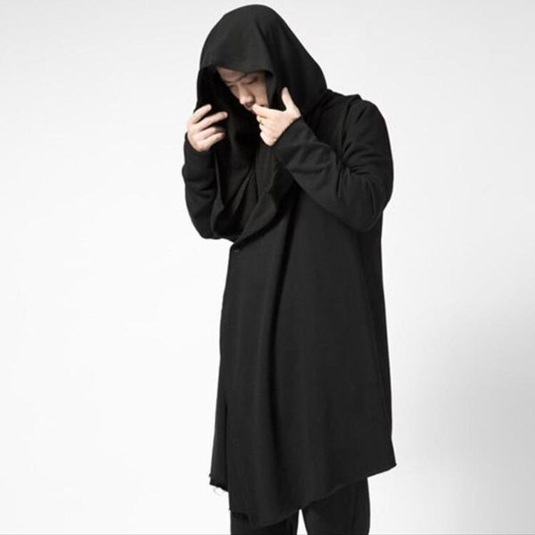 men's hoodies & sweatshirts autumn winter men punk hip hop long hoodie one button hooded cloak gothic style streetwear nightclub stage, Black
men's hoodies & sweatshirts autumn winter men punk hip hop long hoodie one button hooded cloak gothic style streetwear nightclub stage, Black