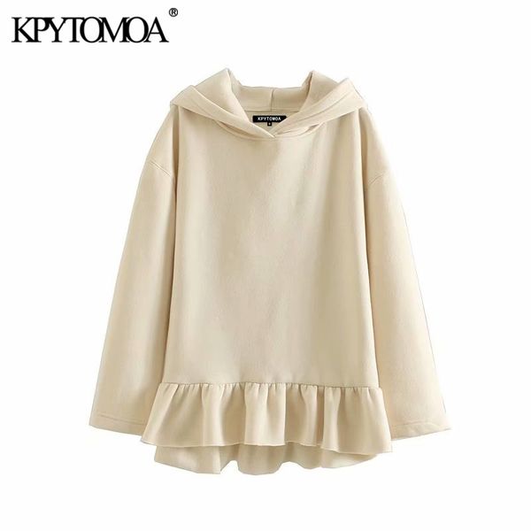 vintage sweet ruffles loose hooded sweatshirts hoodies women 2020 fashion long sleeve solid female pullovers chic y1109, Black
vintage sweet ruffles loose hooded sweatshirts hoodies women 2020 fashion long sleeve solid female pullovers chic y1109, Black