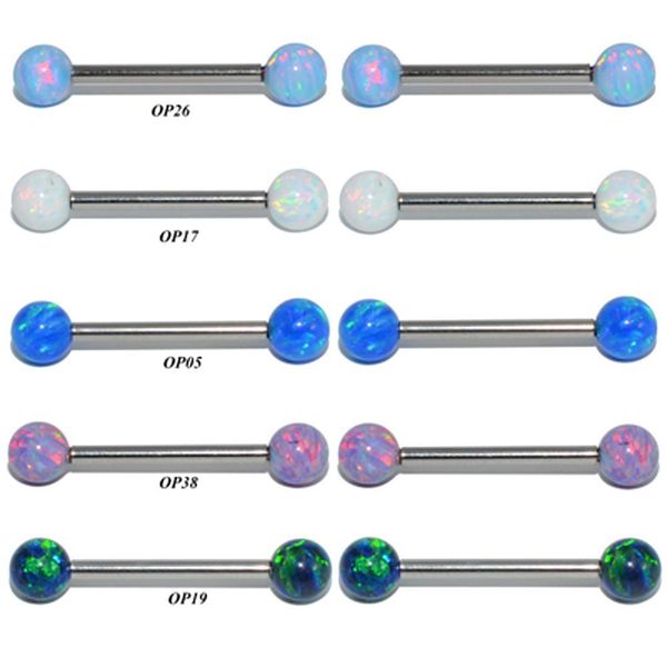 1pc surgical steel tongue ring piercing opal internally threaded mamilo piercings tongue barbell piercings women jewelry q sqcmoi, Silver
1pc surgical steel tongue ring piercing opal internally threaded mamilo piercings tongue barbell piercings women jewelry q sqcmoi, Silver