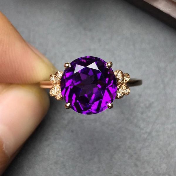 cluster rings fine jewelry real 18k gold au750 100% natural amethyst gemstone female for women ring1, Golden;silver
cluster rings fine jewelry real 18k gold au750 100% natural amethyst gemstone female for women ring1, Golden;silver