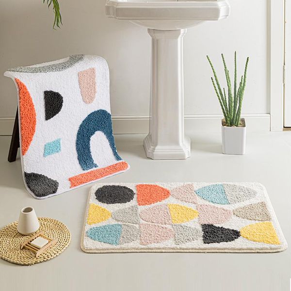 new retro abstract art bath mat simple geometric bathroom floor mat flannel ethnic style non-slip doormat home decoration
new retro abstract art bath mat simple geometric bathroom floor mat flannel ethnic style non-slip doormat home decoration