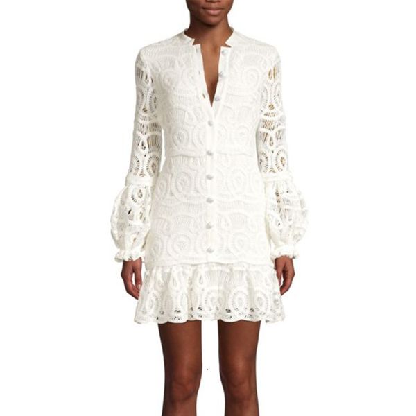 spring 2020 new lace embroidery ruffle dress lace lantern sleeve hollow mini dress women ing, White;black
spring 2020 new lace embroidery ruffle dress lace lantern sleeve hollow mini dress women ing, White;black