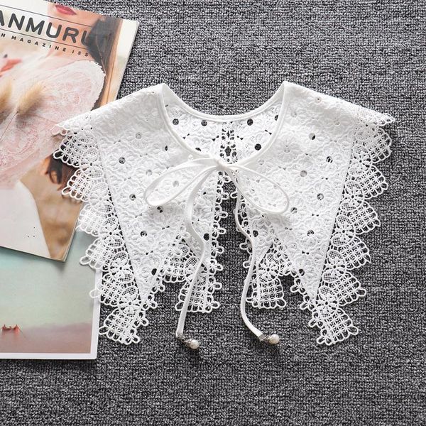 bow ties girls white lapel fake collar shawl wrap for women lace floral hollow embroidery half shirt false dress detachable1, Black;gray
bow ties girls white lapel fake collar shawl wrap for women lace floral hollow embroidery half shirt false dress detachable1, Black;gray