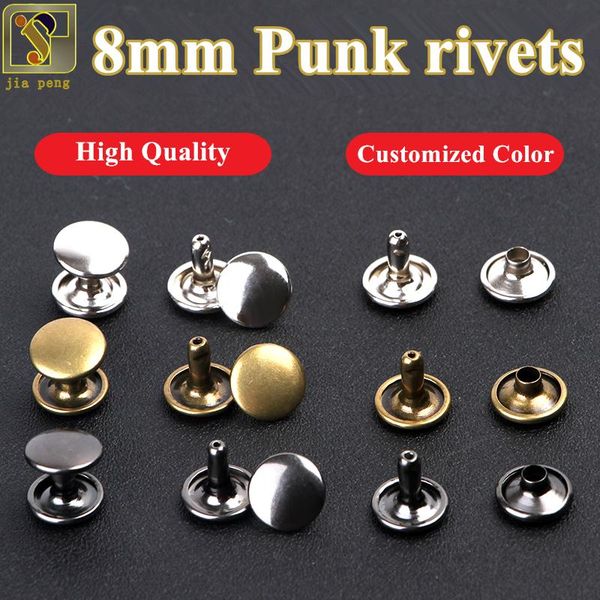 50pcs 8mm round double cap rivet stud collision nail metal spike rock leathercraft shoe pegs of metal bag belt garment bracelet wmtcwm
50pcs 8mm round double cap rivet stud collision nail metal spike rock leathercraft shoe pegs of metal bag belt garment bracelet wmtcwm