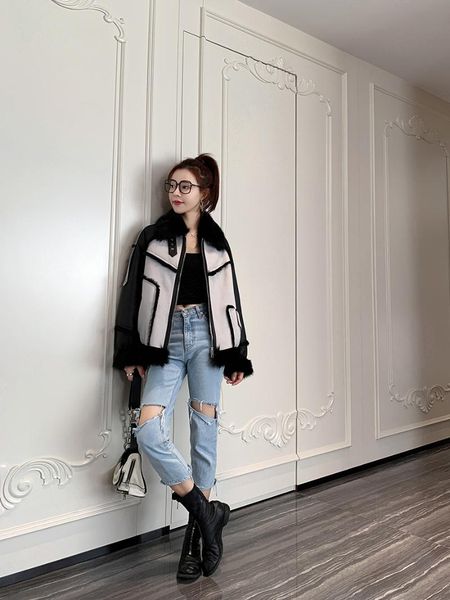 women's fur & faux coat genuine motorcycle wool female jacket winter clothes jackets for women 2021 casaco de inverno feminino zjt979, Black
women's fur & faux coat genuine motorcycle wool female jacket winter clothes jackets for women 2021 casaco de inverno feminino zjt979, Black