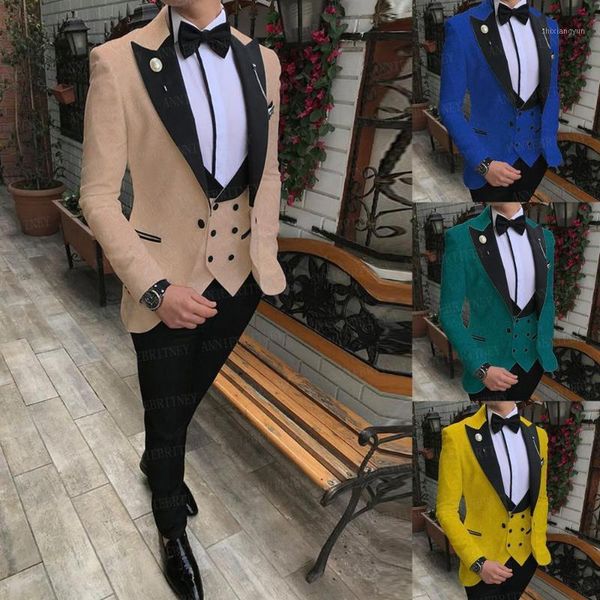 2020 navy blue jacquard mens suits 3 pieces slim fit business blazer groom wedding tuxedo jacket double breasted vest with pants1, White;black
2020 navy blue jacquard mens suits 3 pieces slim fit business blazer groom wedding tuxedo jacket double breasted vest with pants1, White;black