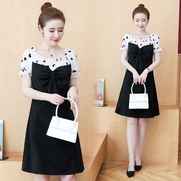 women will see patchwork big plus size l thin casual a-line party dress for z6lw, Black;gray
women will see patchwork big plus size l thin casual a-line party dress for z6lw, Black;gray