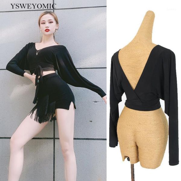 2020 autumn winter latin modern dance long-sleeved one-piece short blouse female standard latin dance practice y1671, Black;red
2020 autumn winter latin modern dance long-sleeved one-piece short blouse female standard latin dance practice y1671, Black;red