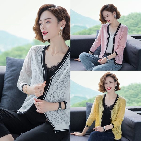 vkspl sweater cardigan hollow women's out 2020 early autumn new shawl out small slimming age-reducing short coat short coat knitwear kn, White;black
vkspl sweater cardigan hollow women's out 2020 early autumn new shawl out small slimming age-reducing short coat short coat knitwear kn, White;black