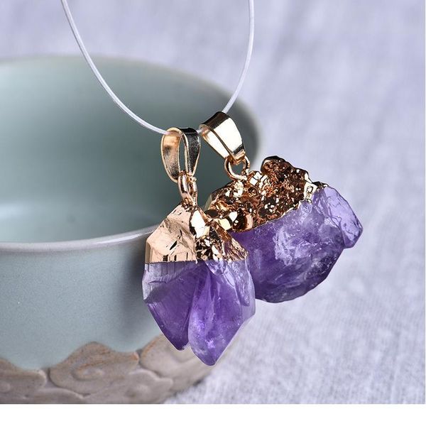 1pc natural amethyst pendant quartz crystal chakra healing stone fashion pendant couple decoration qylxxn, Black
1pc natural amethyst pendant quartz crystal chakra healing stone fashion pendant couple decoration qylxxn, Black