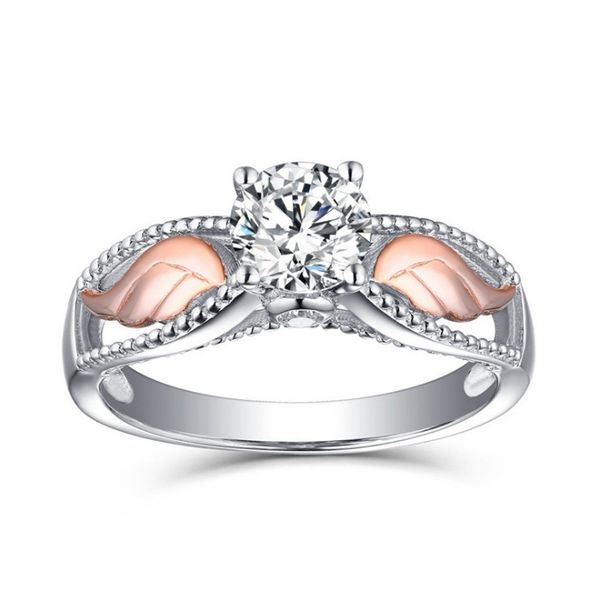 european and american zircon ornament angel wings gold ring womens creative jewelry, Silver
european and american zircon ornament angel wings gold ring womens creative jewelry, Silver