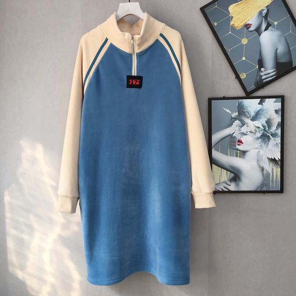women's hoodies & sweatshirts 2021 autumn winter arrival korean style high collar zipper long section sweatshirt gold silk, Black
women's hoodies & sweatshirts 2021 autumn winter arrival korean style high collar zipper long section sweatshirt gold silk, Black