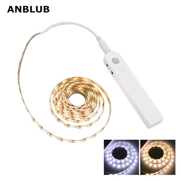 anblub 1m 2m motion sensor led night light bed cabinet stairs light led strip lamp battery powered for tv backlight swy wmtjzp xhhair 
anblub 1m 2m motion sensor led night light bed cabinet stairs light led strip lamp battery powered for tv backlight swy wmtjzp xhhair