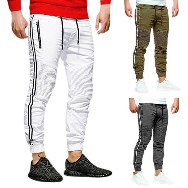 men's casual pants male fitness stretchy elastic pants bodybuilding clothing colorblock sweatpants joggers1, Black
men's casual pants male fitness stretchy elastic pants bodybuilding clothing colorblock sweatpants joggers1, Black