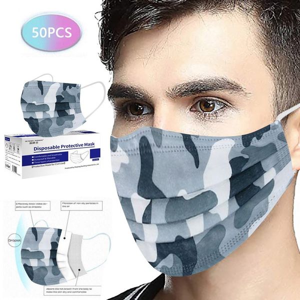a box mask 50pc camouflage disposable industrial 3-ply design protection face halloween cosplay
a box mask 50pc camouflage disposable industrial 3-ply design protection face halloween cosplay