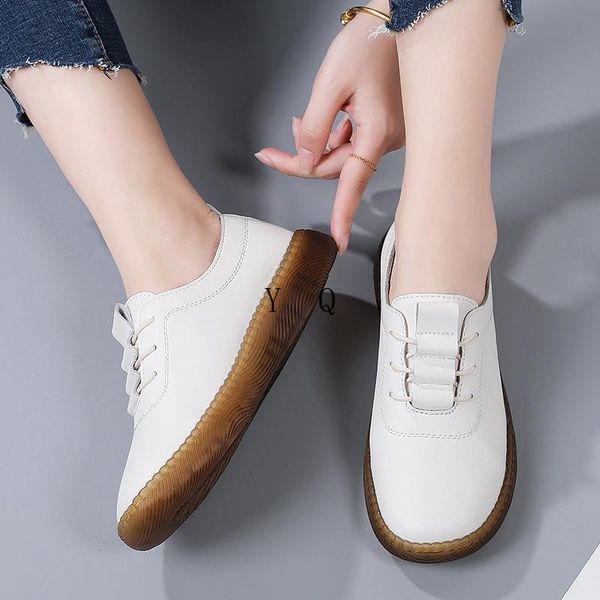 2021 autumn/winter new style foot cover lace two casual korean women's shoes single shoes leather doudou, Black
2021 autumn/winter new style foot cover lace two casual korean women's shoes single shoes leather doudou, Black