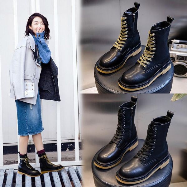 boots women's shoes punk autumn and winter army lace up motorcycle genuine leather split european woman american, Black
boots women's shoes punk autumn and winter army lace up motorcycle genuine leather split european woman american, Black
