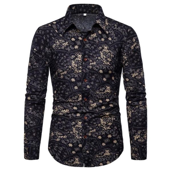 men's casual shirts for men printing long sleeved male regular fit blouse fashion clothing camisas para hombre, White;black
men's casual shirts for men printing long sleeved male regular fit blouse fashion clothing camisas para hombre, White;black