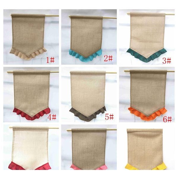 31*46cm burlap garden flag diy jute ruffle linen yard hanging flag portable blank banner house christmas wedding decor wmttte hx_pack
31*46cm burlap garden flag diy jute ruffle linen yard hanging flag portable blank banner house christmas wedding decor wmttte hx_pack