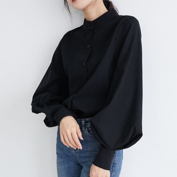 2021 new korean-style shirts of solid women mock-neck lantern sleeves matte women's blouses office ladies big-size spring clothes gqz3, White
2021 new korean-style shirts of solid women mock-neck lantern sleeves matte women's blouses office ladies big-size spring clothes gqz3, White