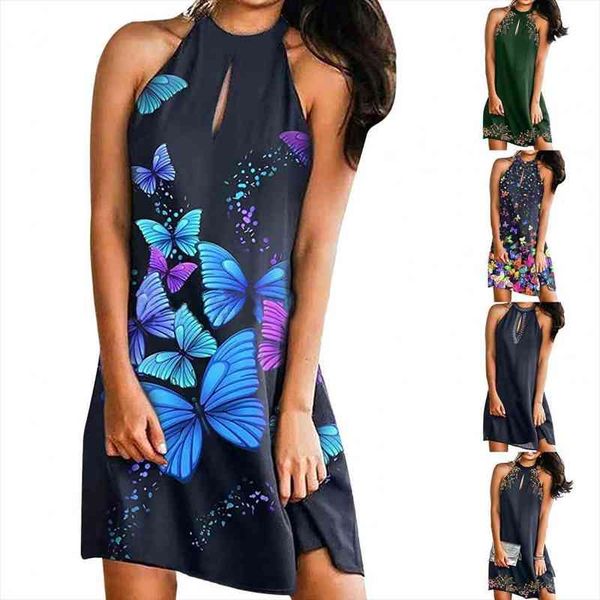 sales women dress butterflies print strapless summer sleeveless halter dress for dating, Black;gray
sales women dress butterflies print strapless summer sleeveless halter dress for dating, Black;gray