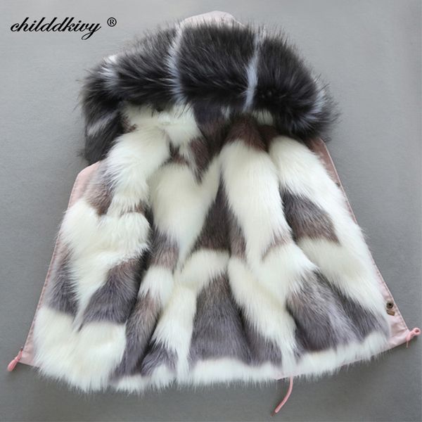 2020 winter children faux fox fur coat baby coat clothes parka for girls children's clothing thick outerwear jackets for girls lj201017, Blue;gray
2020 winter children faux fox fur coat baby coat clothes parka for girls children's clothing thick outerwear jackets for girls lj201017, Blue;gray