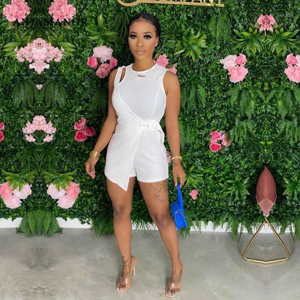 anjamanor asymmetric belted sleeveless rompers ladies jumpsuits elegant women clothing summer 2020 playsuits d52-cf281, Black;white
anjamanor asymmetric belted sleeveless rompers ladies jumpsuits elegant women clothing summer 2020 playsuits d52-cf281, Black;white