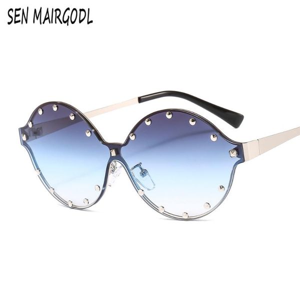 sunglasses classic rice stud starry oval men women punk round frame sun glasses fashion wild trend oculos, White;black
sunglasses classic rice stud starry oval men women punk round frame sun glasses fashion wild trend oculos, White;black