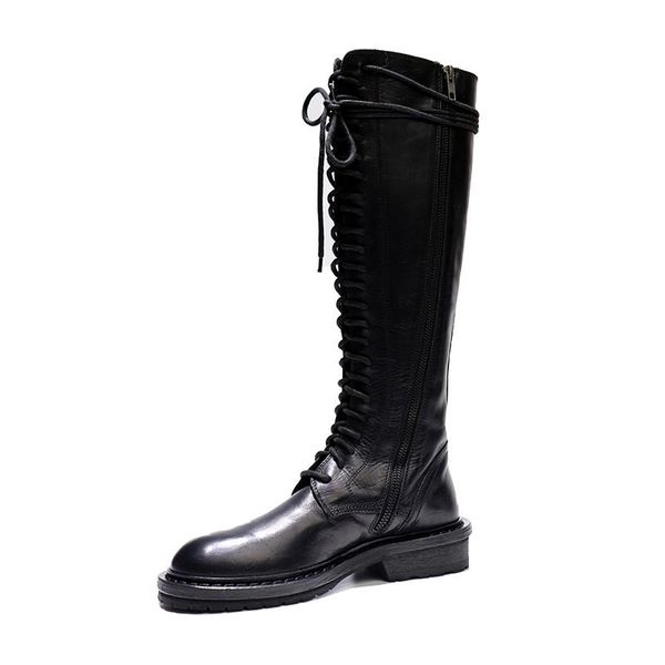 boots vallu 2021 autumn and winter leather mid-cut straps handsome british style, Black
boots vallu 2021 autumn and winter leather mid-cut straps handsome british style, Black
