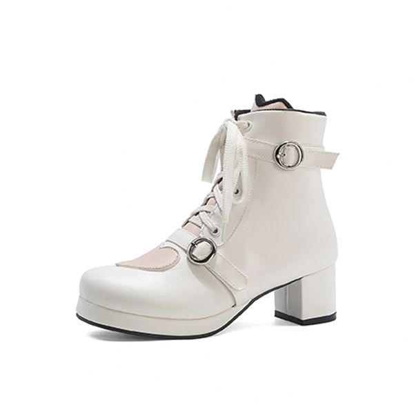 2021 the new sweet dating style round ankle matching heart buckle platform medium thick heel riding boots women's shoes wmqj, Black
2021 the new sweet dating style round ankle matching heart buckle platform medium thick heel riding boots women's shoes wmqj, Black