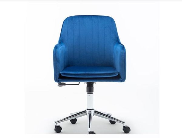velvet fabric home office desk chair with metal base modern adjustable swivel chair with arms (blue
velvet fabric home office desk chair with metal base modern adjustable swivel chair with arms (blue