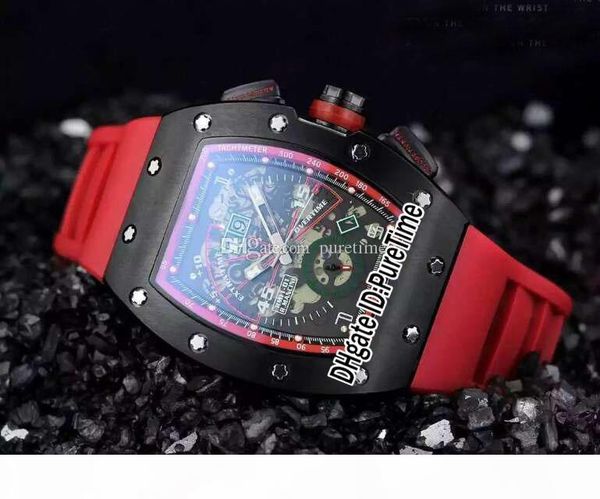 new rm11-01 flyback chrono black steel pvd black skeleton dial big date automatic mens watch red rubber sports watches puretime r01c3, Slivery;brown
new rm11-01 flyback chrono black steel pvd black skeleton dial big date automatic mens watch red rubber sports watches puretime r01c3, Slivery;brown
