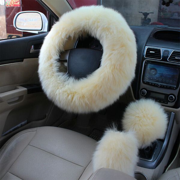 3 pcs/set protective solid steering wheel cover handbrake accessory car interior easy install winter keep warm artificial wool
3 pcs/set protective solid steering wheel cover handbrake accessory car interior easy install winter keep warm artificial wool