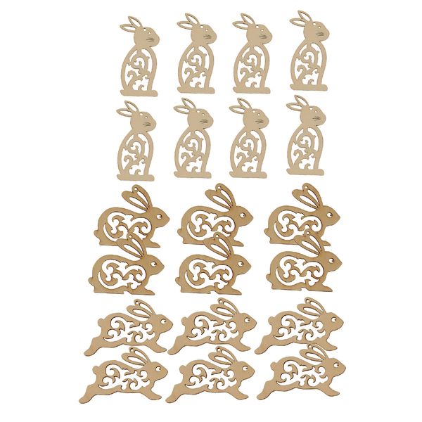 20 pieces unfinished wood hollow rabbit shape wooden pieces embellishment for kids handmade crafts 100mm
20 pieces unfinished wood hollow rabbit shape wooden pieces embellishment for kids handmade crafts 100mm