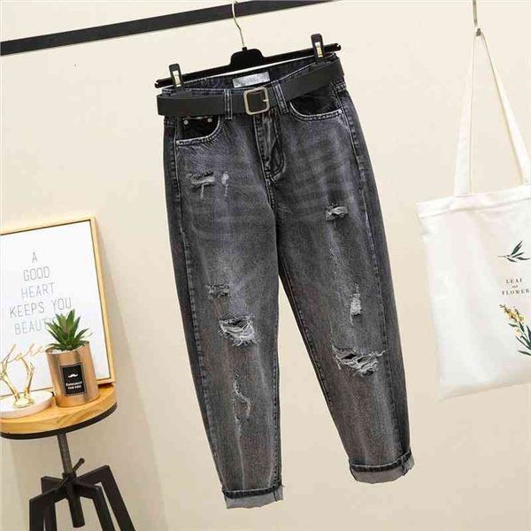 vintage jeans women clothes large size elastic boyfriend jeans female loose high waist denim pants ripped mom q2686, Blue
vintage jeans women clothes large size elastic boyfriend jeans female loose high waist denim pants ripped mom q2686, Blue