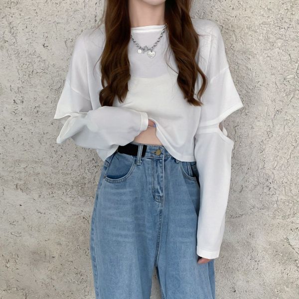 early autumn 2020 new net red design thin long sleeve t-shirt women's ins coat t-shirt super fire high waist short navel fashion fa4, White;black
early autumn 2020 new net red design thin long sleeve t-shirt women's ins coat t-shirt super fire high waist short navel fashion fa4, White;black